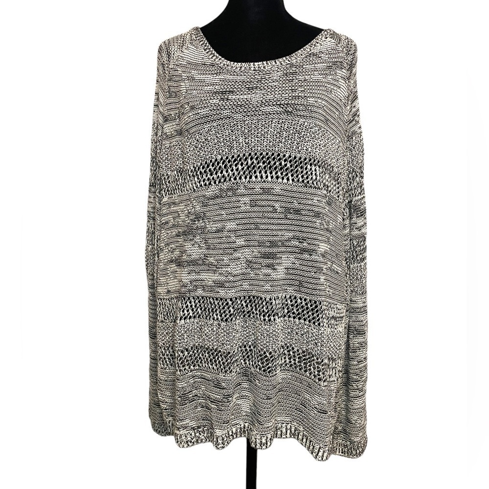 Lou & Grey Long Sleeve Scoop Neck Knit Pullover Sweater Women's Size X-large